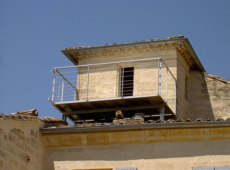 Garde corps terrasse suspendue et balcon