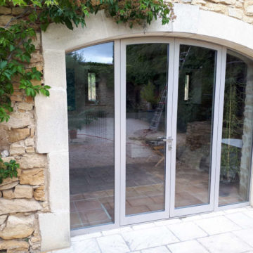 baie vitrée rénovation particulier dans le Gard
