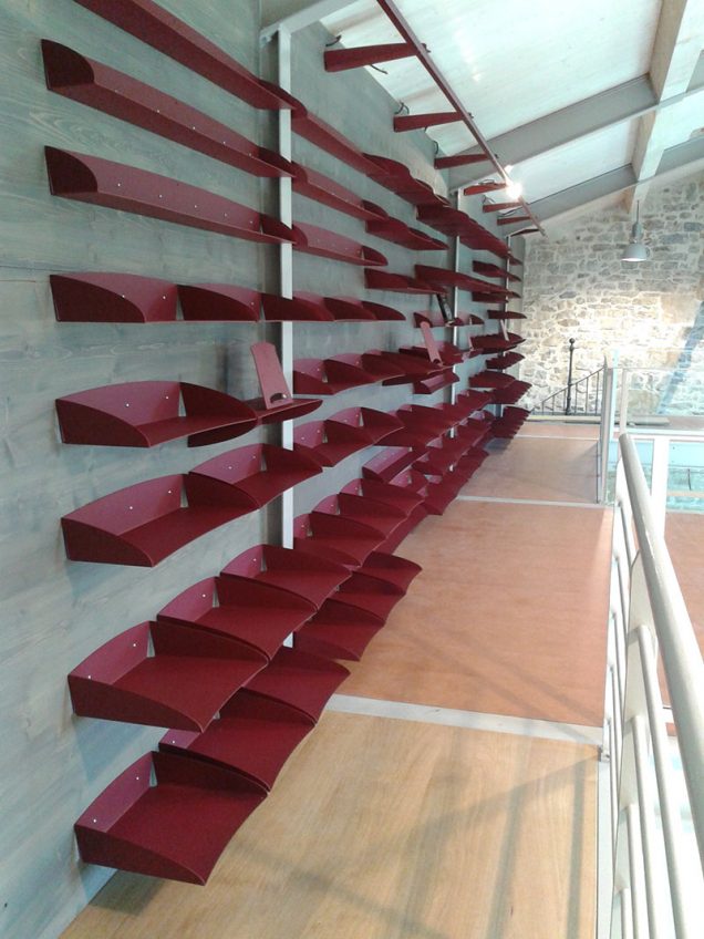 étagère métal découpe laser thermolaquée