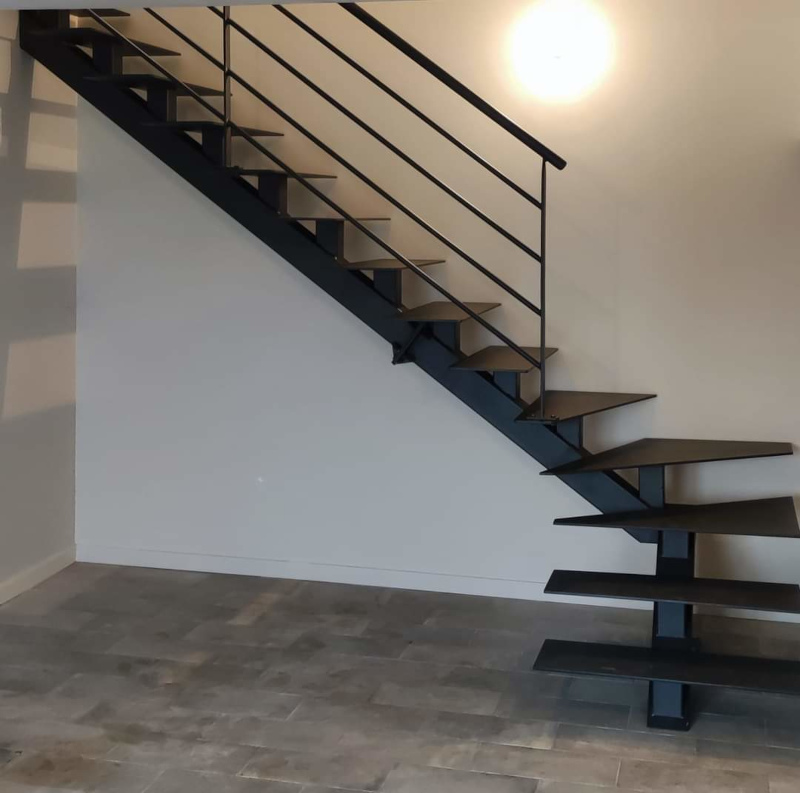 Escalier, quart tournant